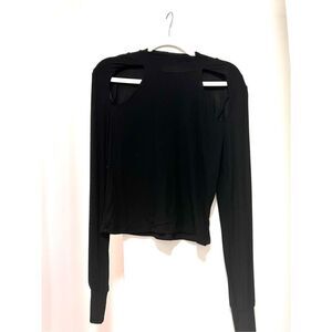 Long sleeve cut out tee